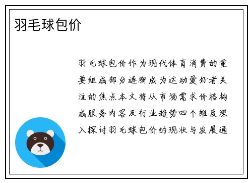 羽毛球包价